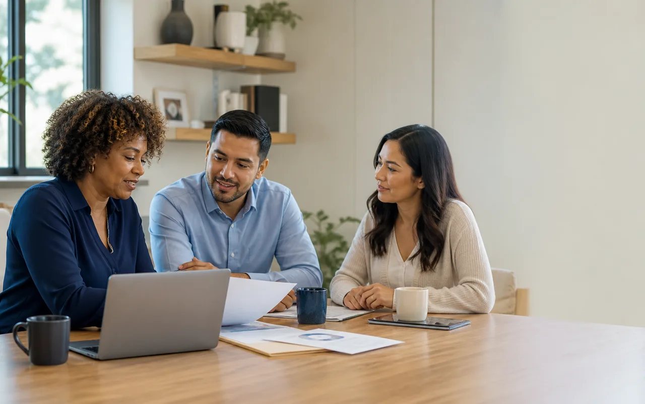 Small business colleagues working together in their workplace